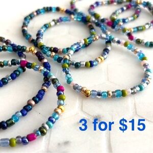 Bahia Sea Glass Beaded Bracelets